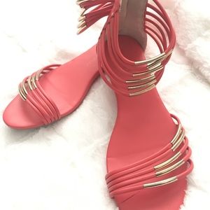 Coral sandals